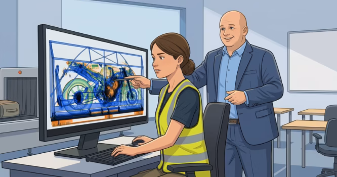 Röntgenbildernachweis